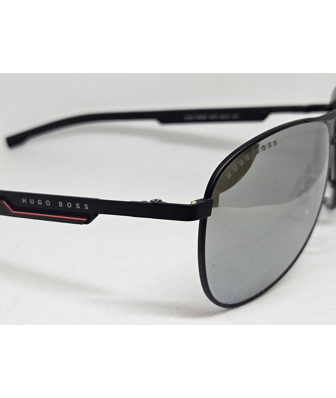HUGO BOSS Черные металлические солнцезащитные очки, фото 3