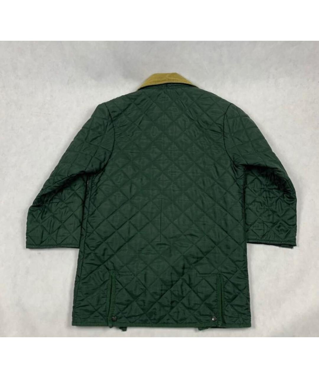 BURBERRY Зеленая полиэстеровая куртка, фото 2