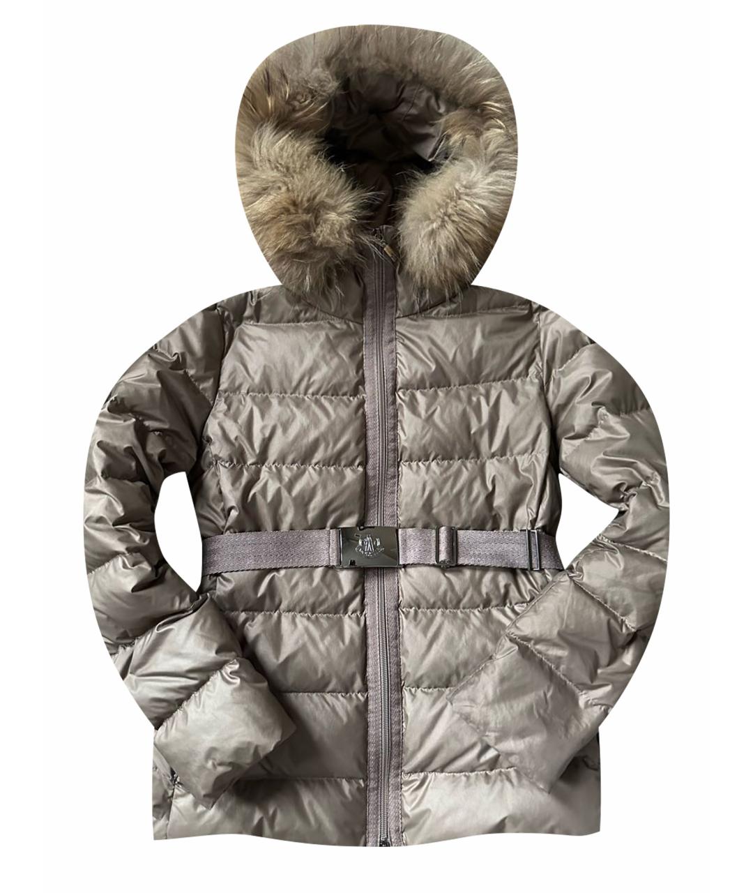 MONCLER Бежевый пуховик, фото 1