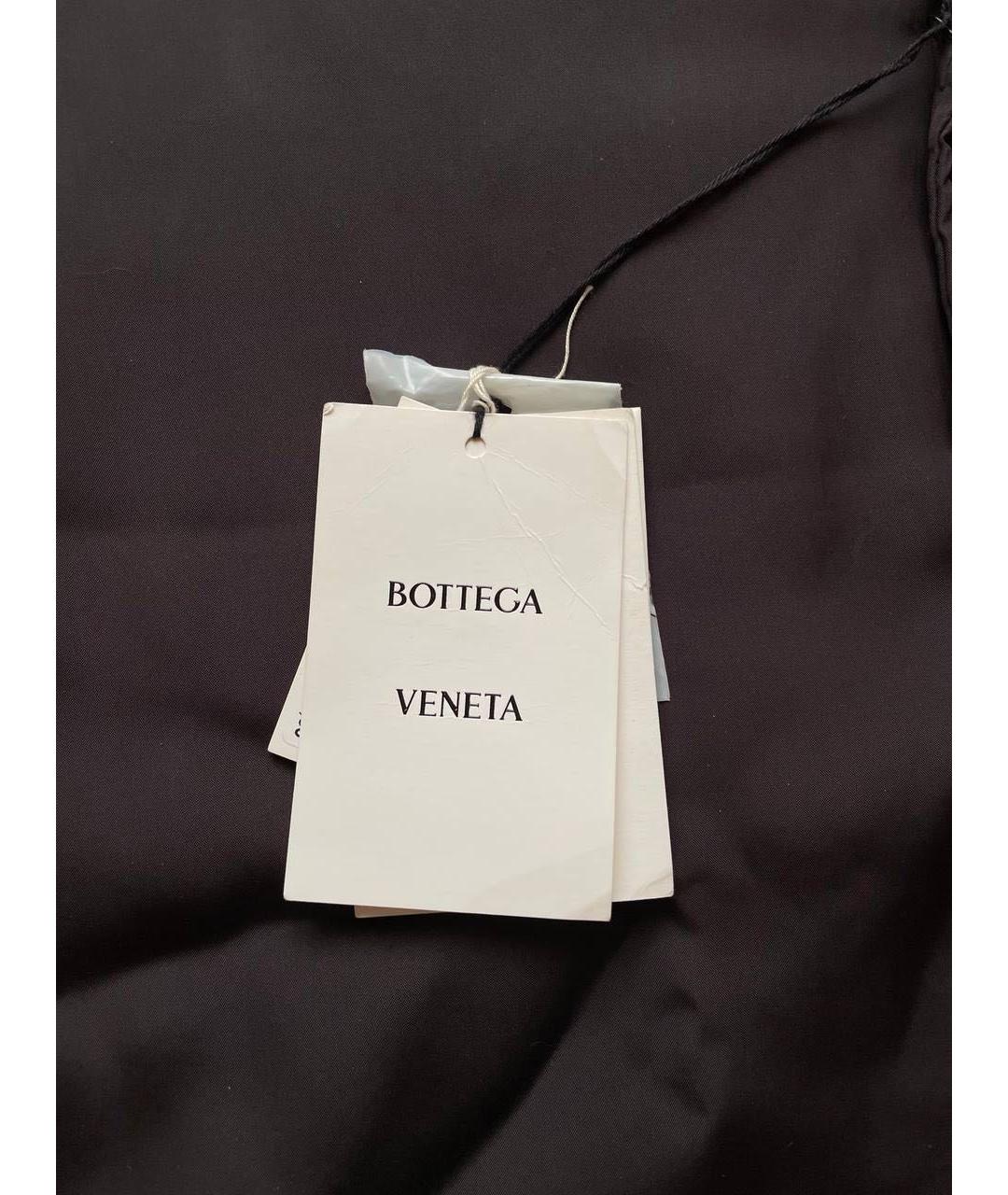 BOTTEGA VENETA Коричневая хлопко-полиэстеровая кэжуал рубашка, фото 6