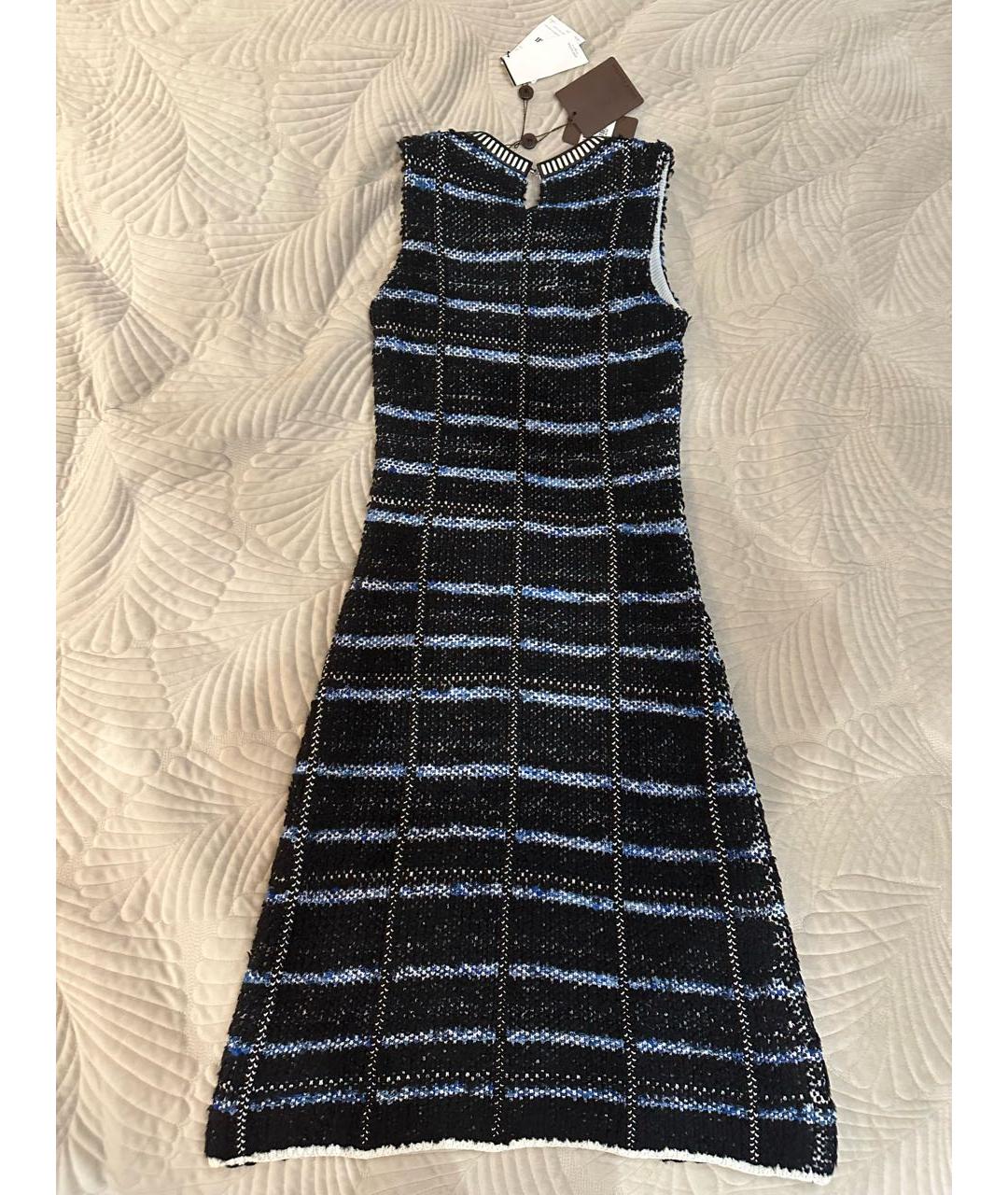 LOUIS VUITTON PRE-OWNED Темно-синее полиамидовое повседневное платье, фото 4