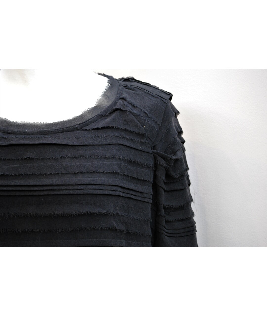 IRO Черное шелковое повседневное платье, фото 5