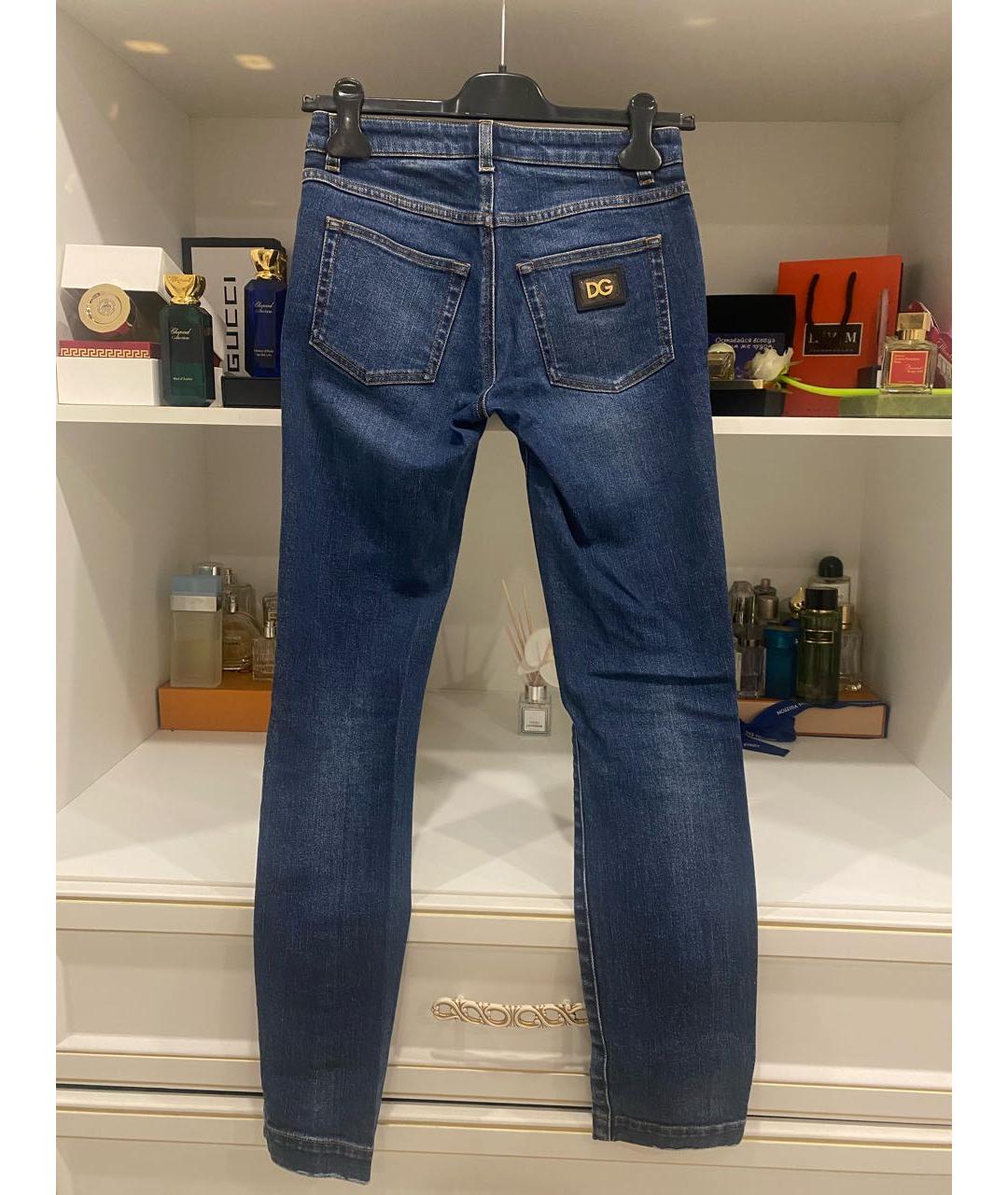 DOLCE&GABBANA Синие джинсы слим, фото 2