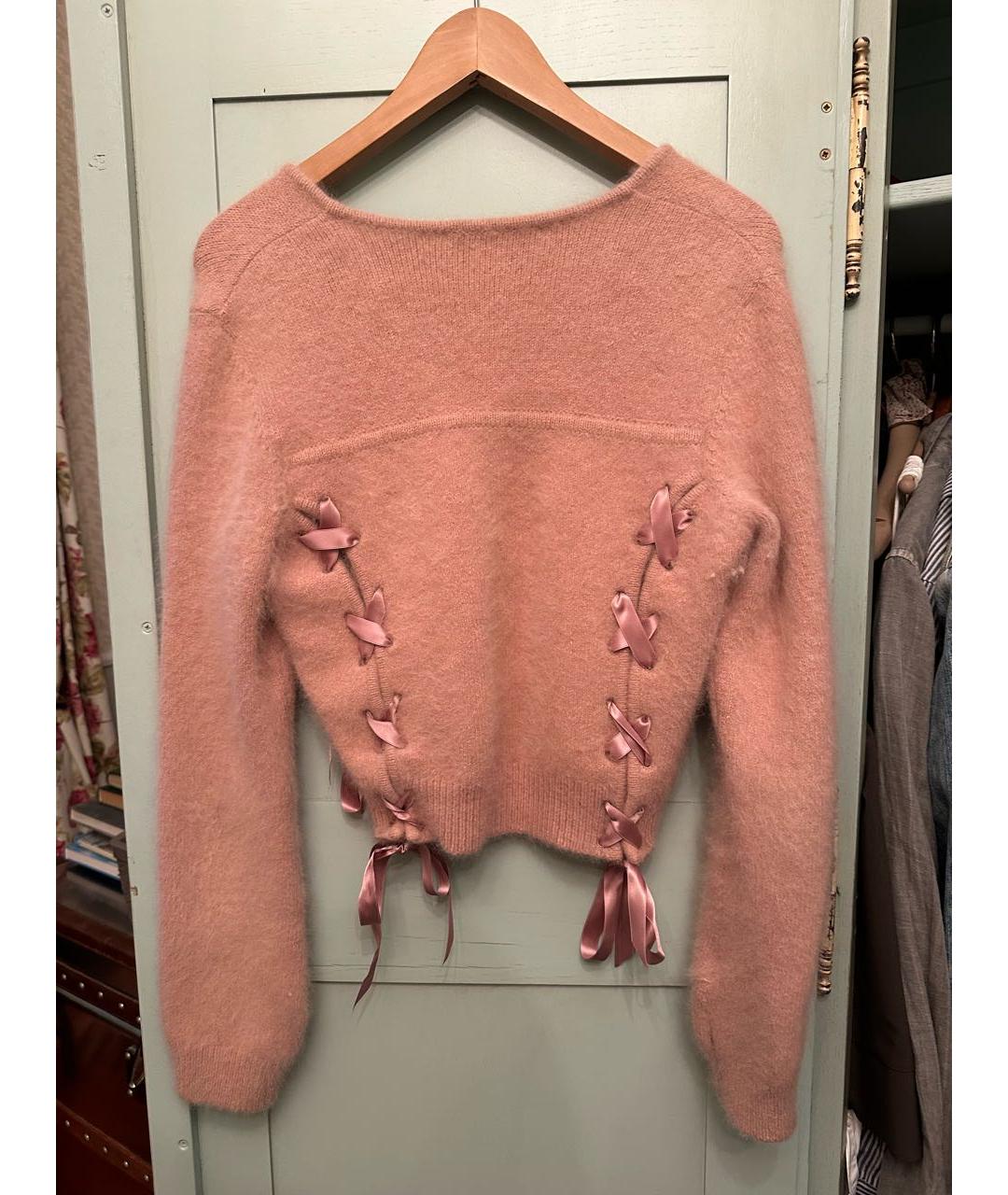 CHRISTIAN DIOR PRE-OWNED Розовый шерстяной джемпер / свитер, фото 2