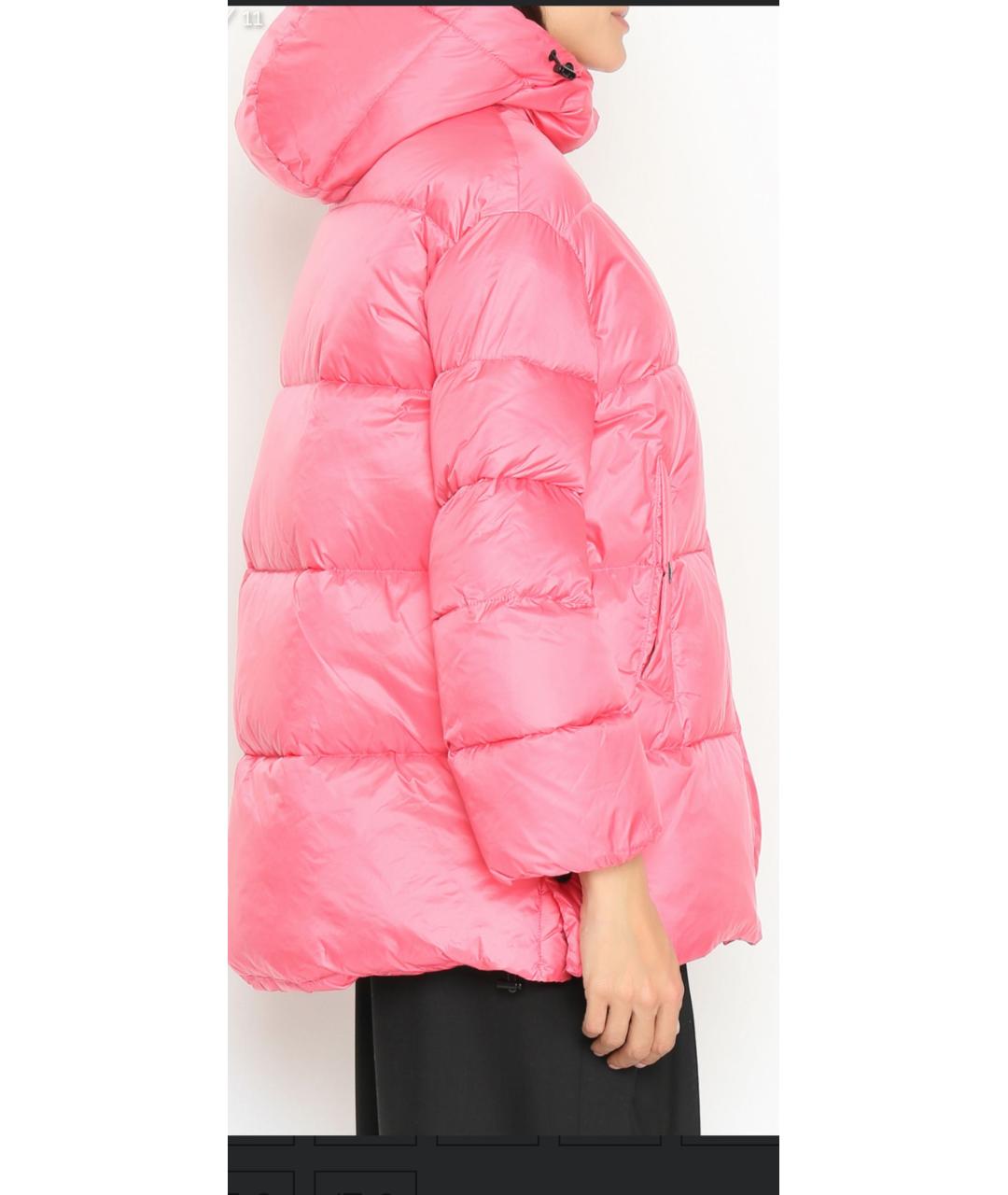 ERMANNO ERMANNO Розовая полиэстеровая куртка, фото 6