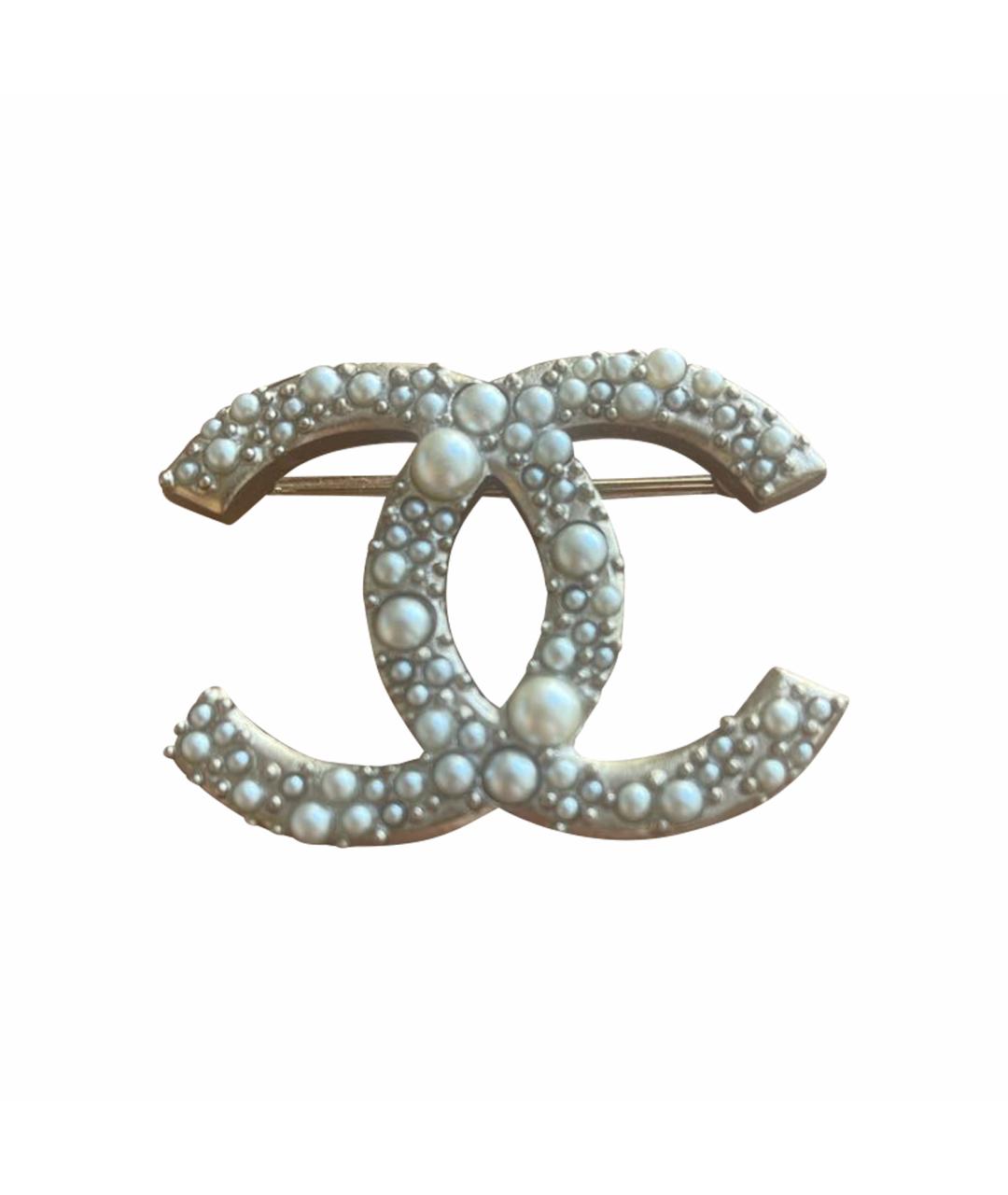 CHANEL Желтая жемчужная булавка / брошь, фото 1