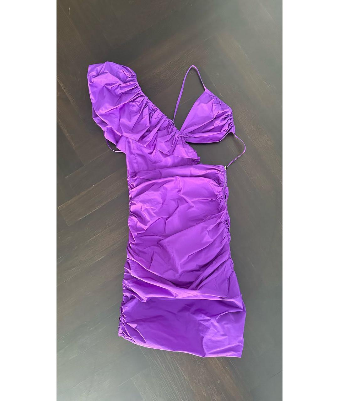 KALMANOVICH Фиолетовое полиэстеровое коктейльное платье, фото 2