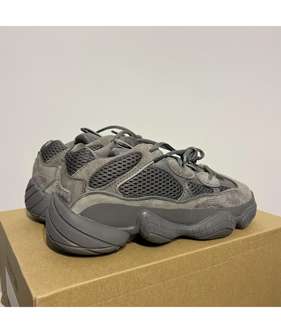 ADIDAS YEEZY Серые замшевые кроссовки, фото 7