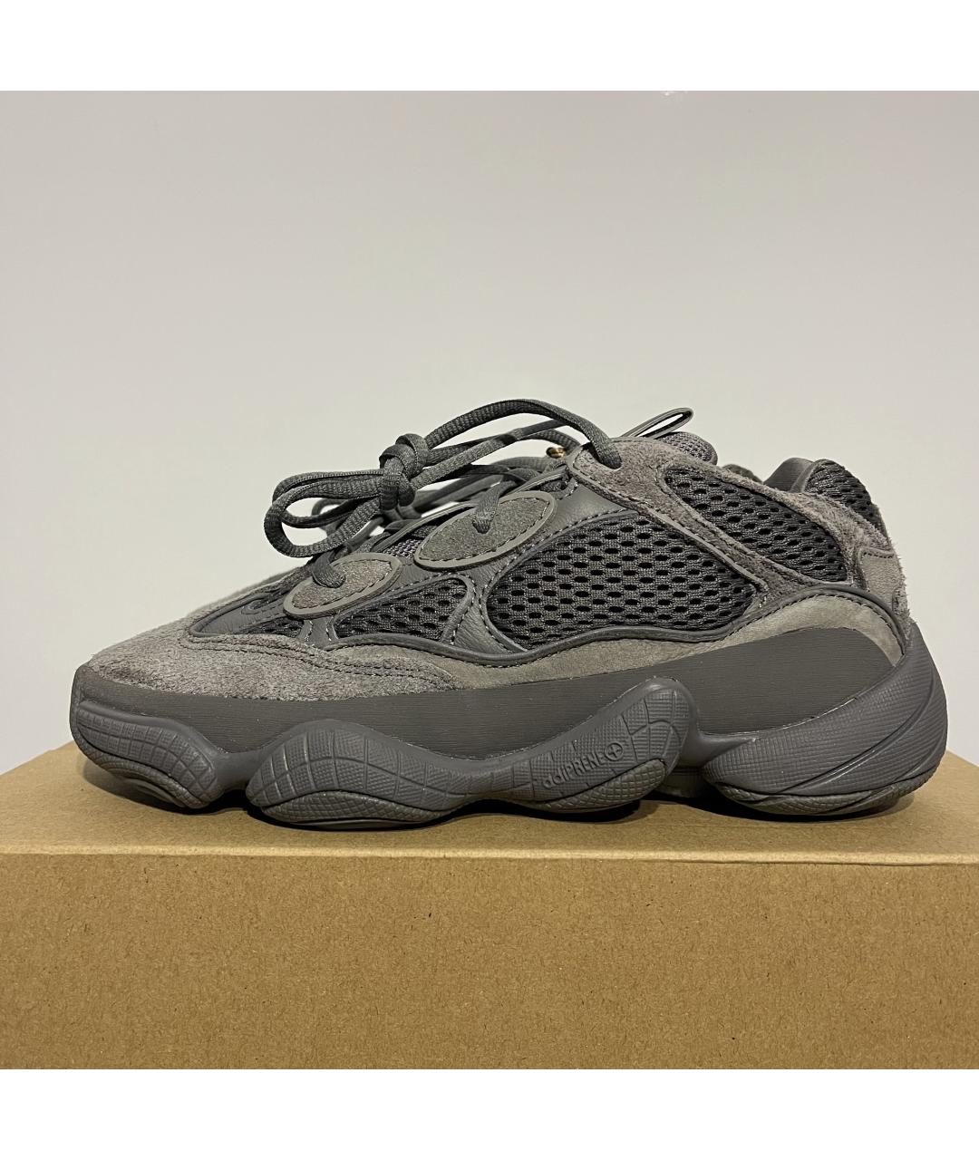 ADIDAS YEEZY Серые замшевые кроссовки, фото 2