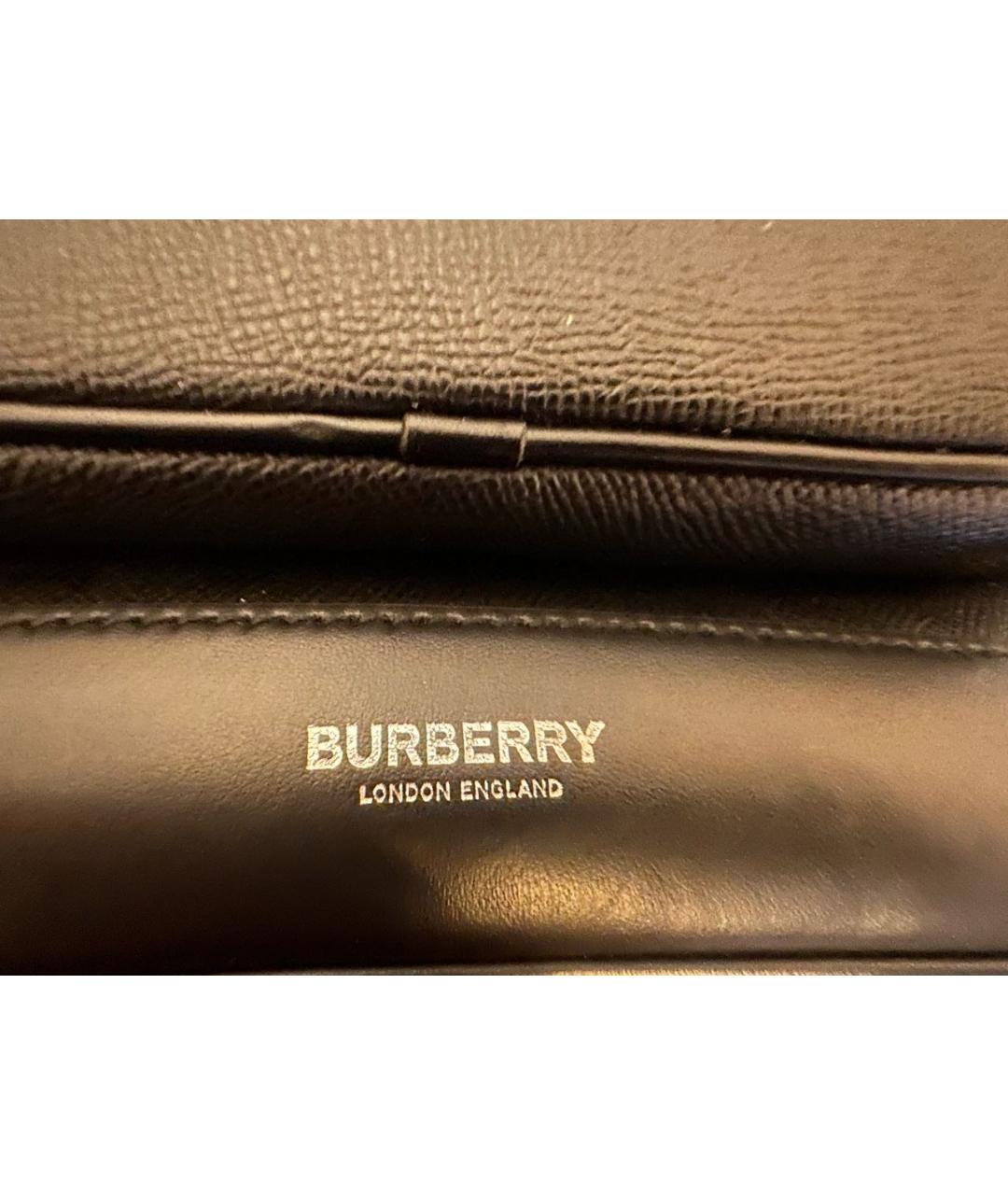 BURBERRY Черный кожаный рюкзак, фото 6