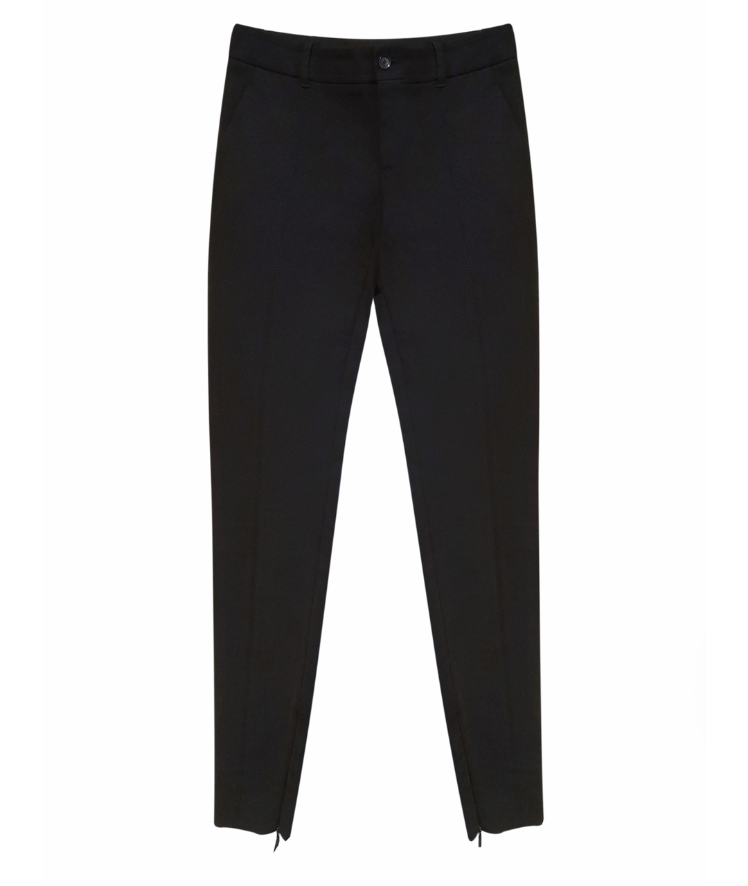 GUCCI Черные хлопко-эластановые брюки узкие, фото 1