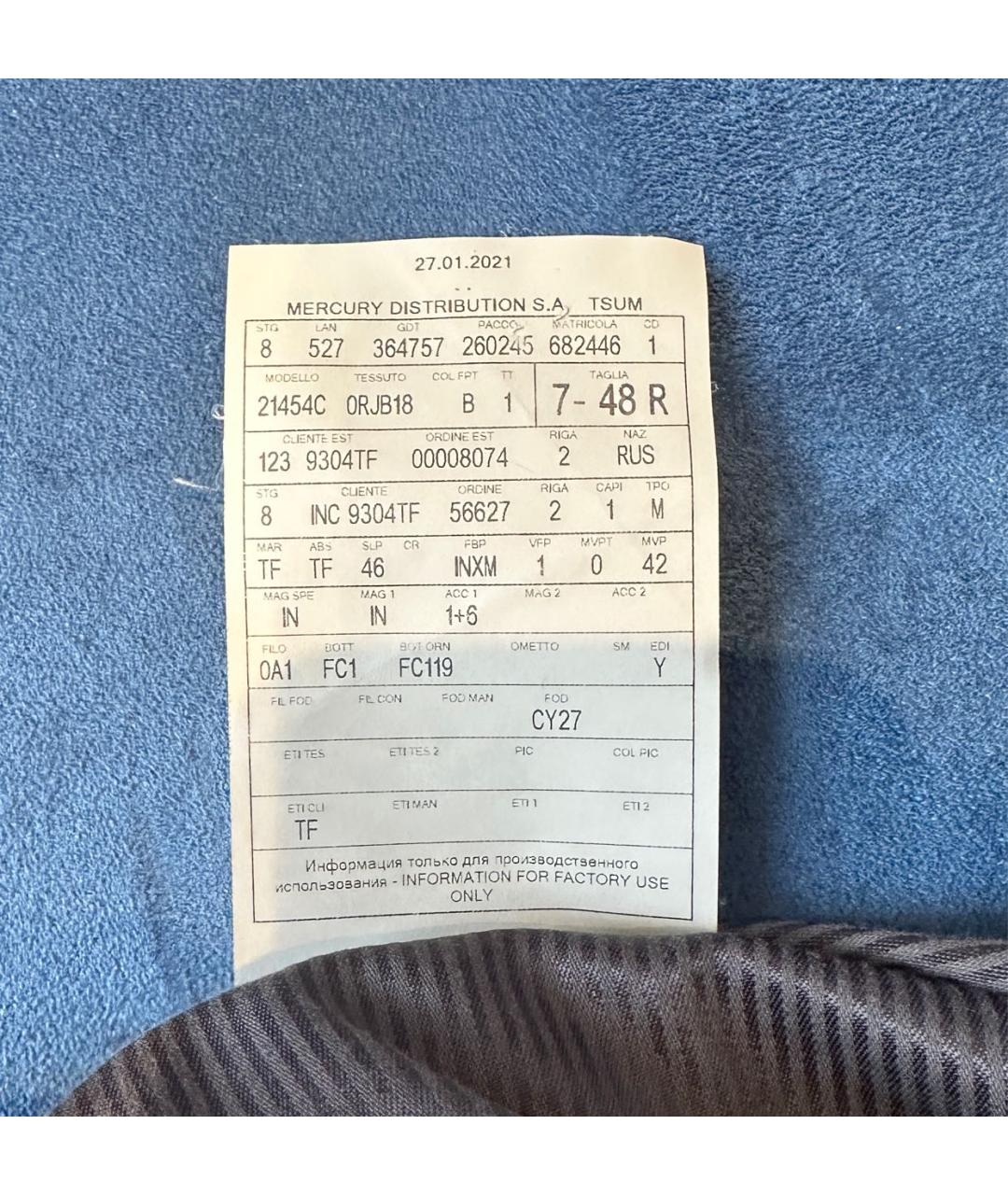 TOM FORD Серые шерстяные классические брюки, фото 7