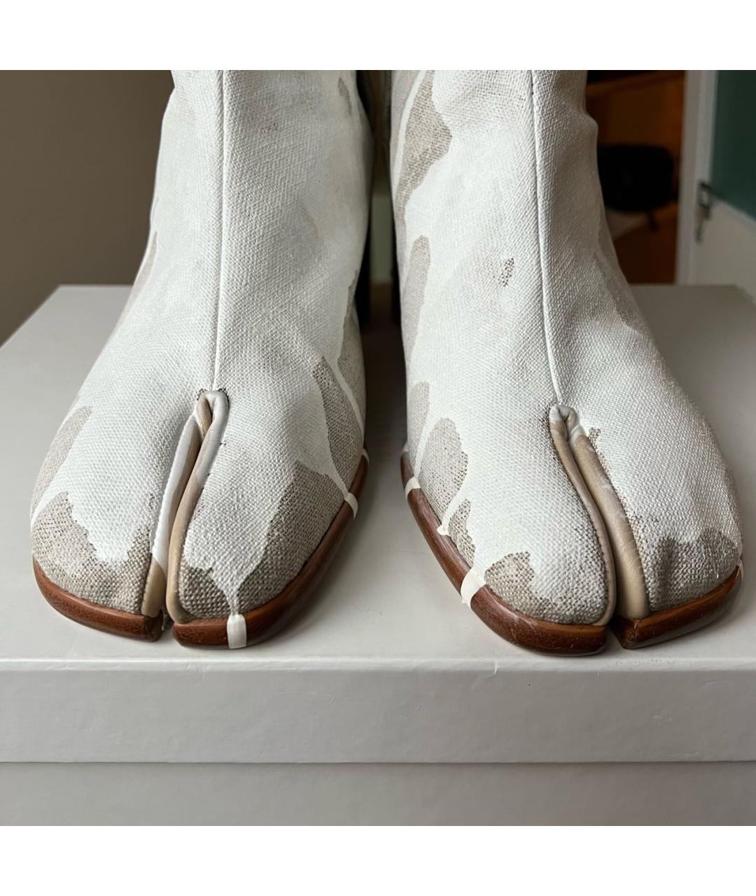MAISON MARGIELA Белые высокие ботинки, фото 5