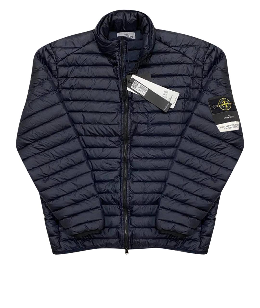 STONE ISLAND Темно-синий пуховик, фото 1