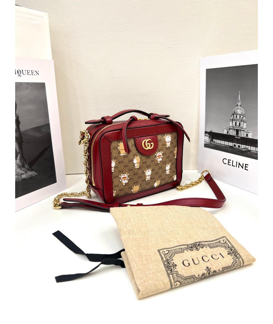 GUCCI Бежевая сумка через плечо из искусственной кожи, фото 3