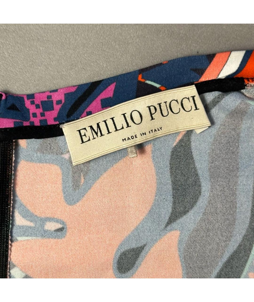 EMILIO PUCCI Мульти вискозное повседневное платье, фото 6