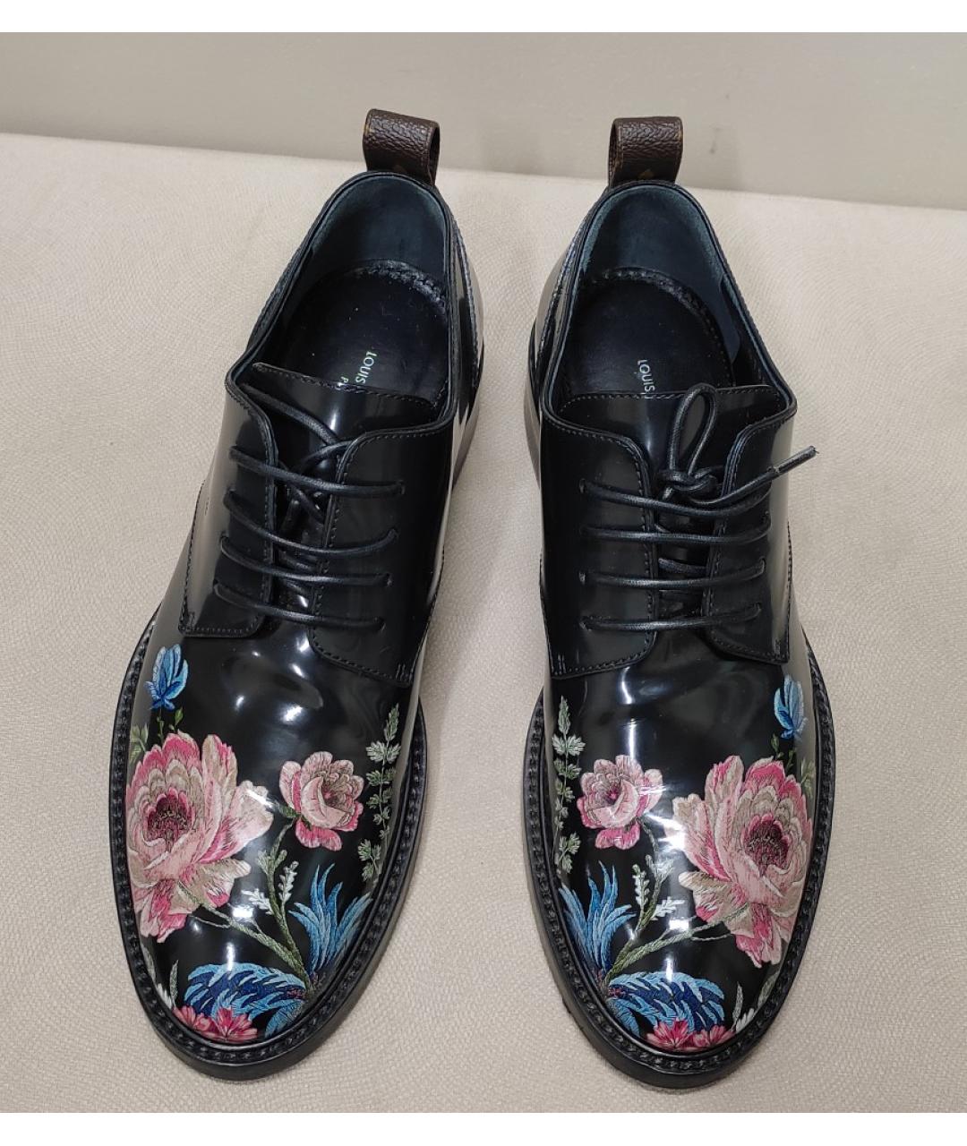 LOUIS VUITTON Черные кожаные ботинки, фото 3