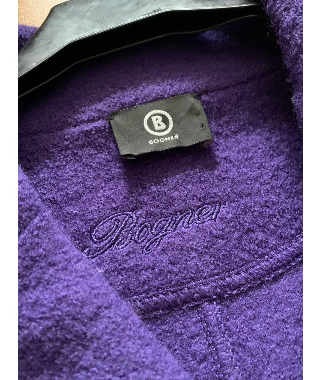 BOGNER Фиолетовый шерстяной жакет/пиджак, фото 3