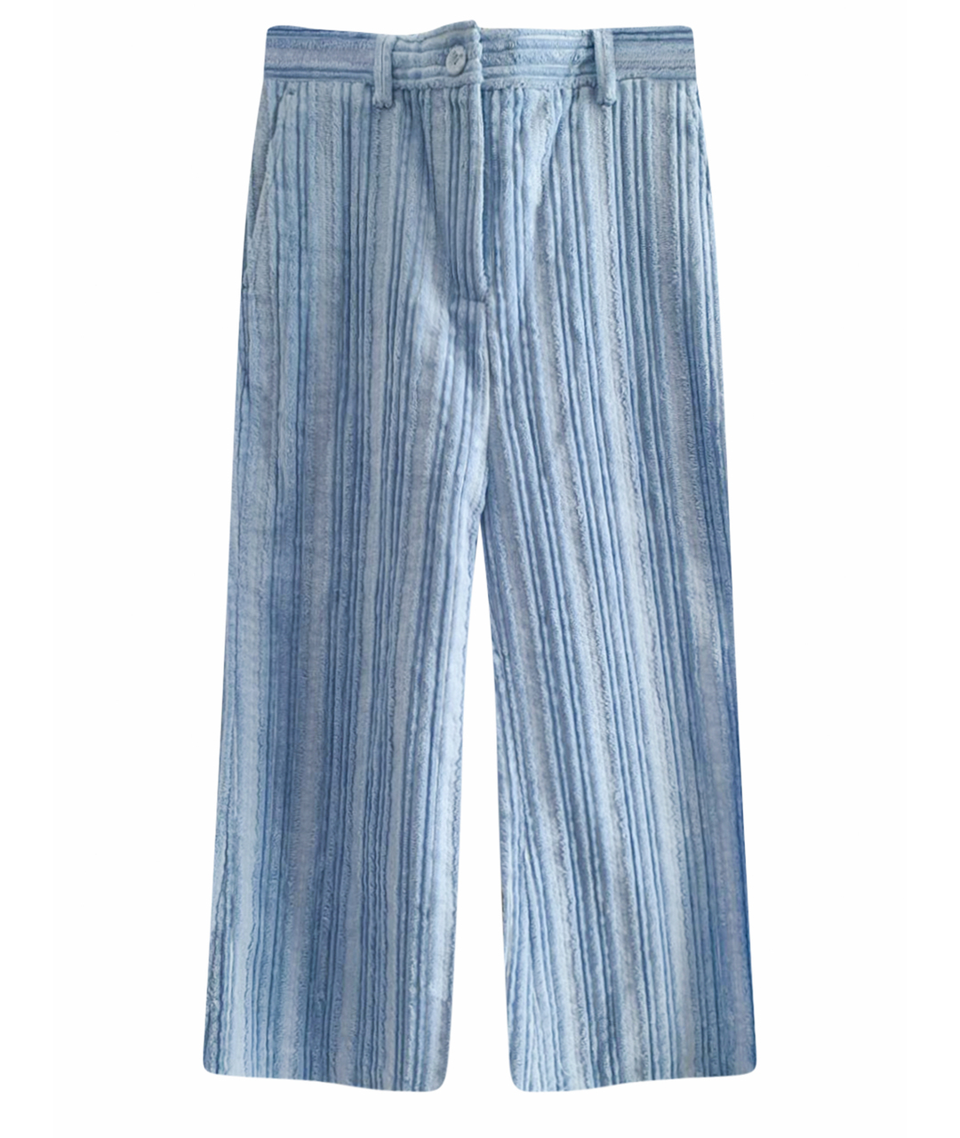BURBERRY Голубые замшевые брюки и шорты, фото 1