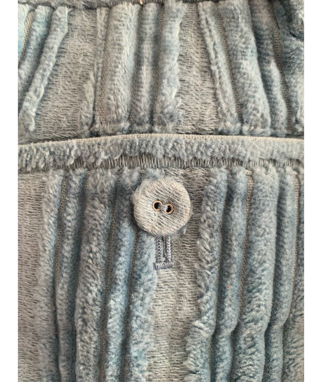 BURBERRY Голубые замшевые брюки и шорты, фото 4