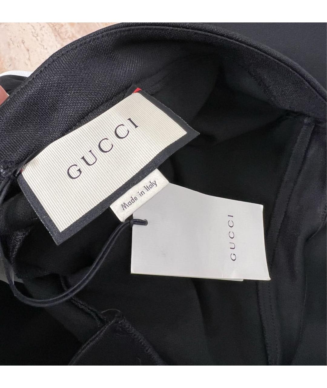 GUCCI Черные брюки узкие, фото 7