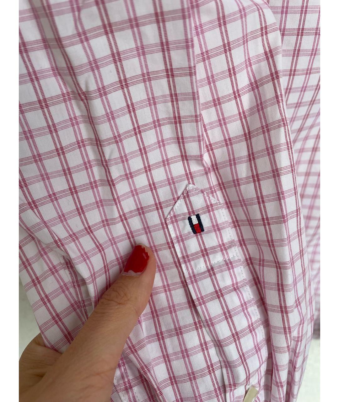 TOMMY HILFIGER Розовая хлопковая классическая рубашка, фото 2