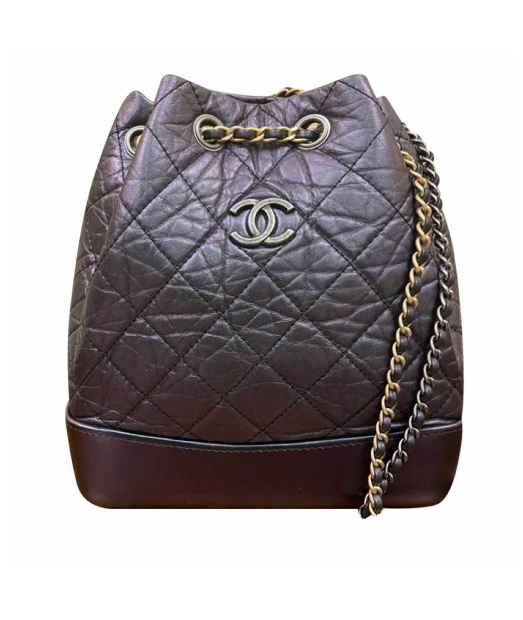 CHANEL PRE-OWNED Черный кожаный рюкзак, фото 1