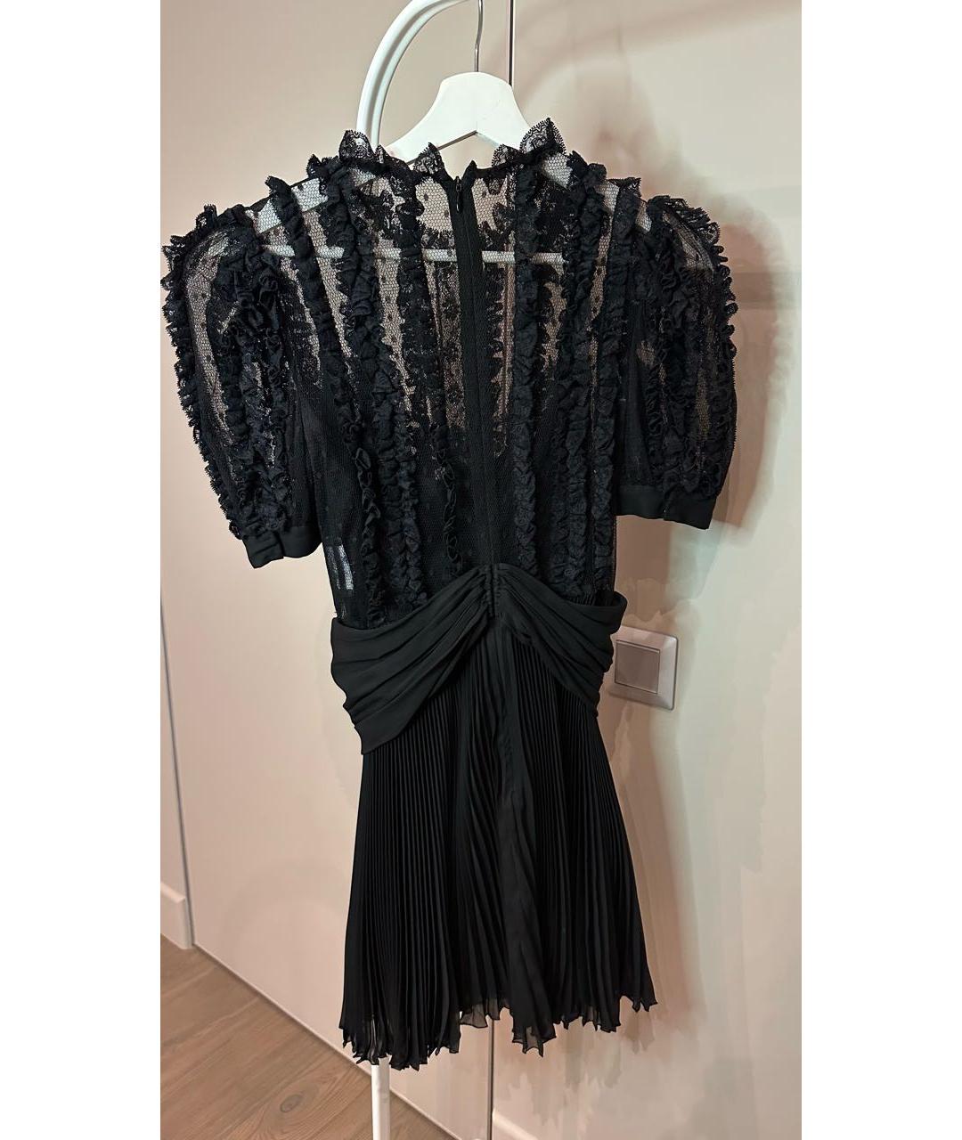 DOLCE&GABBANA Черное кружевное коктейльное платье, фото 3