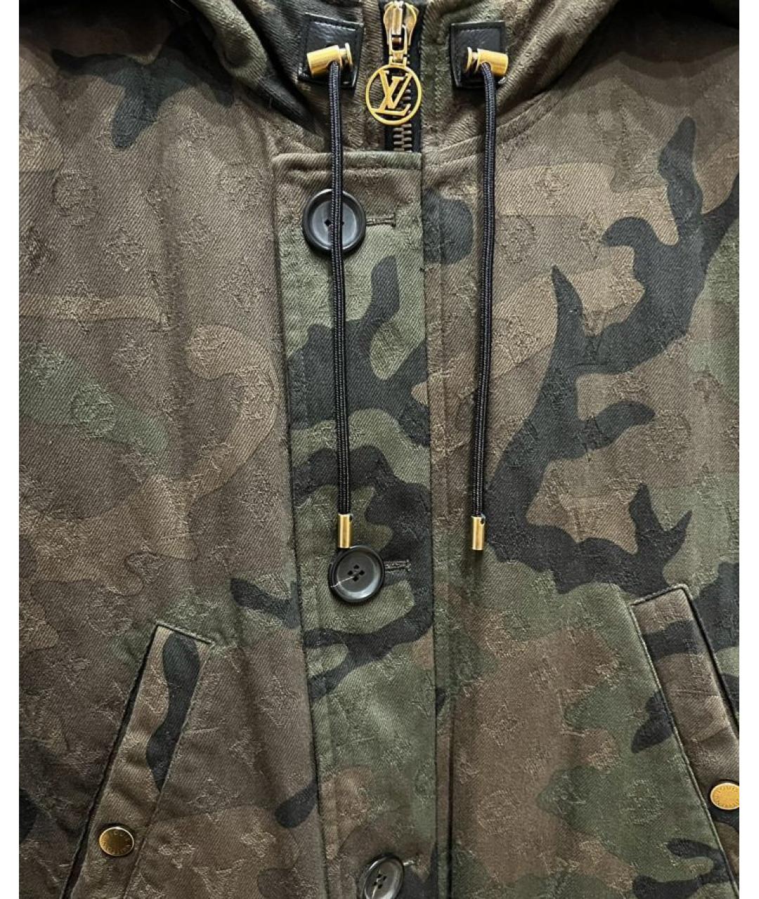 LOUIS VUITTON Хаки хлопковая парка, фото 7