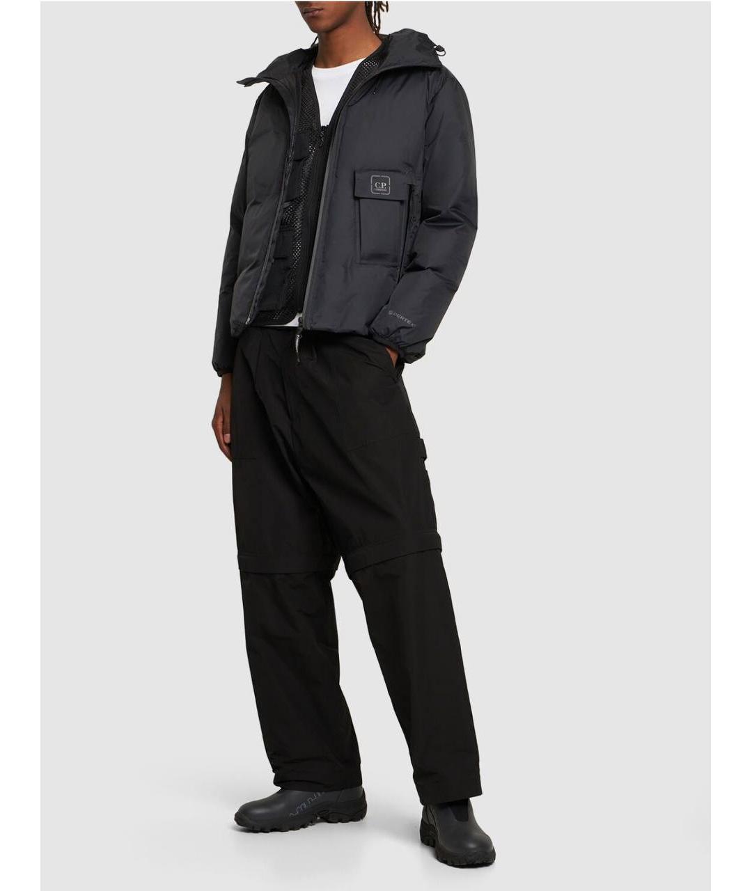 CP COMPANY Черный пуховик, фото 2