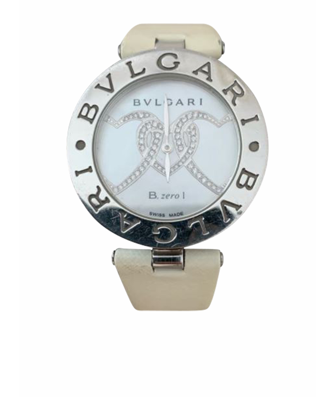 BVLGARI Белые стальные часы, фото 1