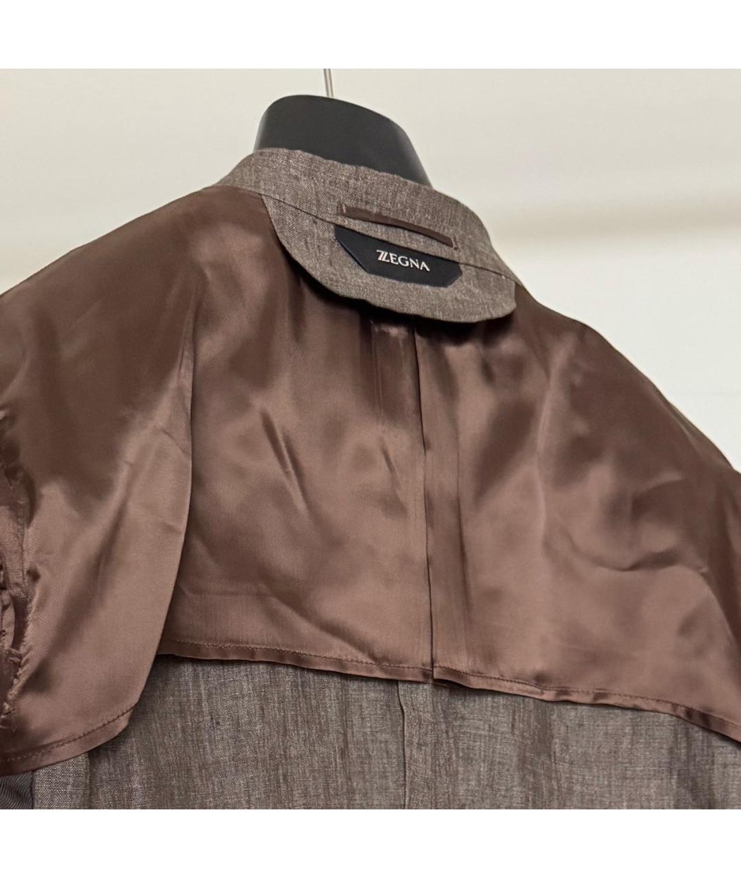 ZZEGNA Коричневый классический костюм, фото 3