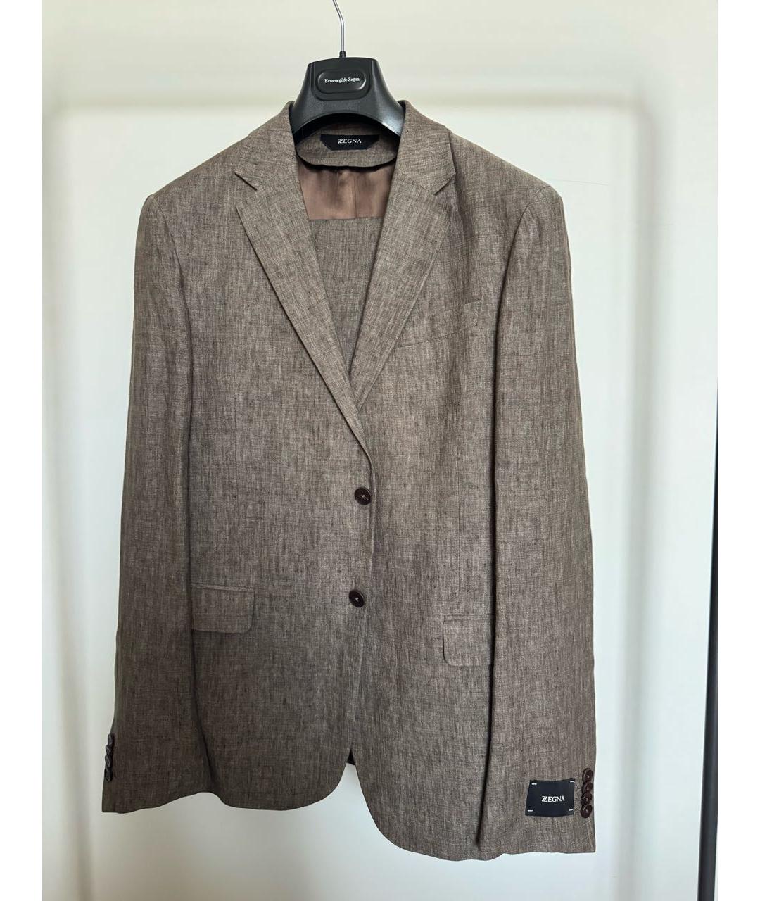 ZZEGNA Коричневый классический костюм, фото 6