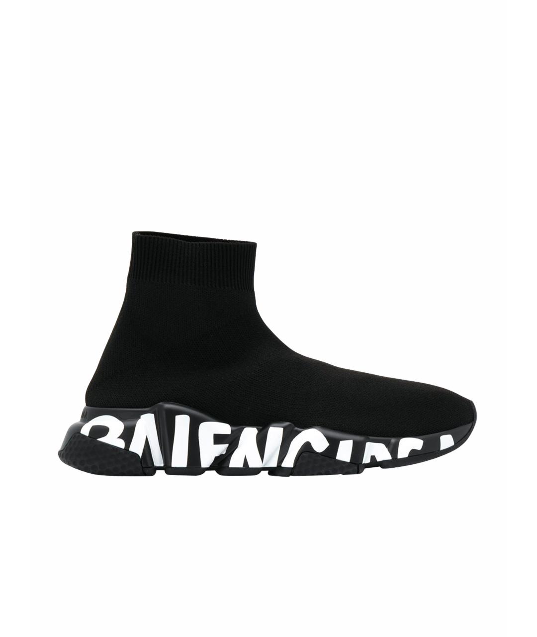 BALENCIAGA Черные высокие кроссовки / кеды, фото 1