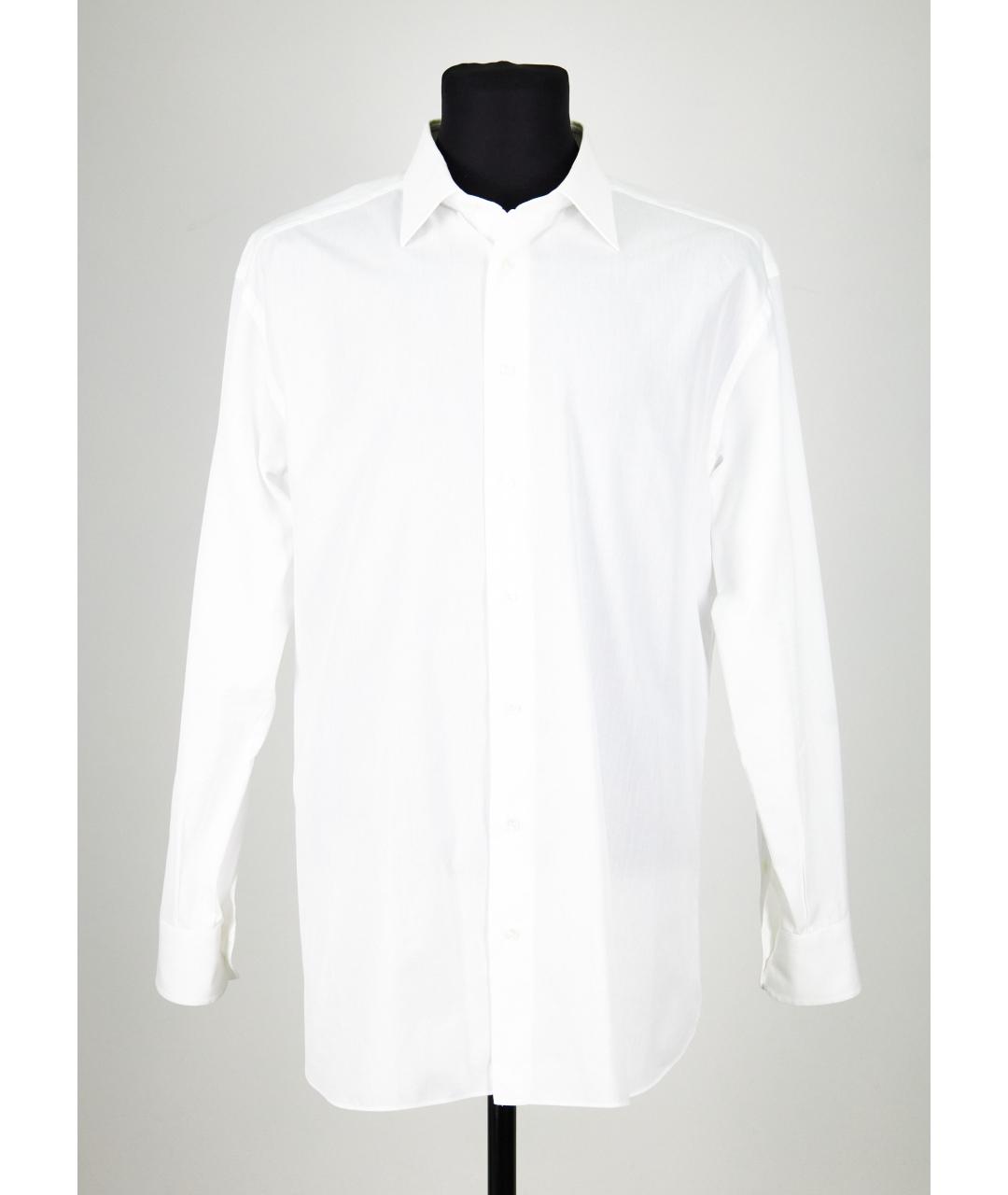 BRIONI Белая хлопковая классическая рубашка, фото 6