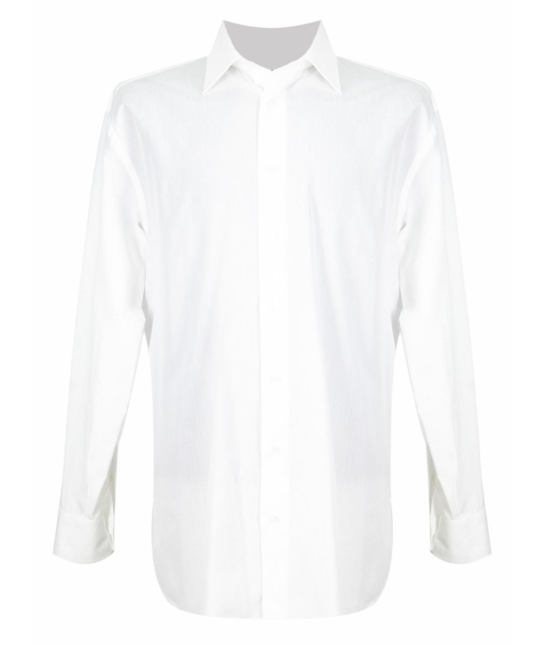 BRIONI Белая хлопковая классическая рубашка, фото 1