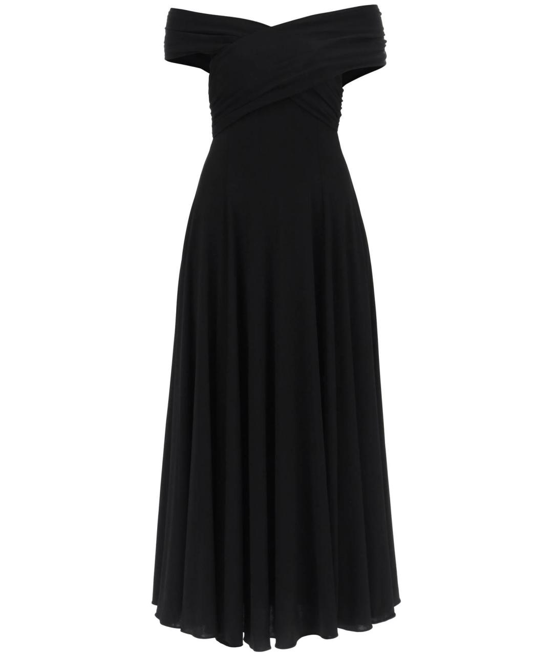 KHAITE Черное вискозное вечернее платье, фото 2