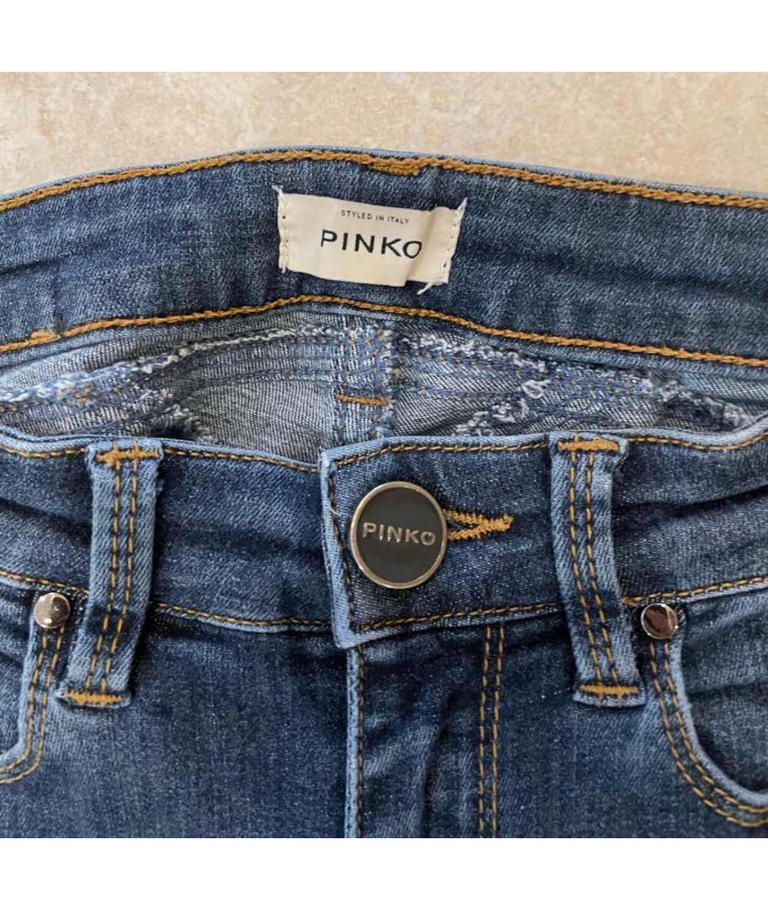 PINKO Темно-синие джинсы слим, фото 3