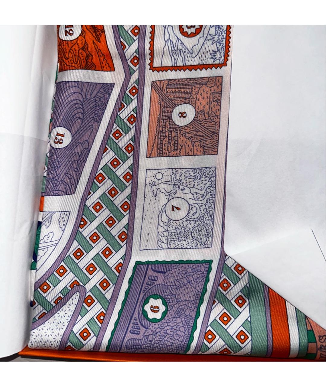 HERMES PRE-OWNED Мульти шелковый платок, фото 4
