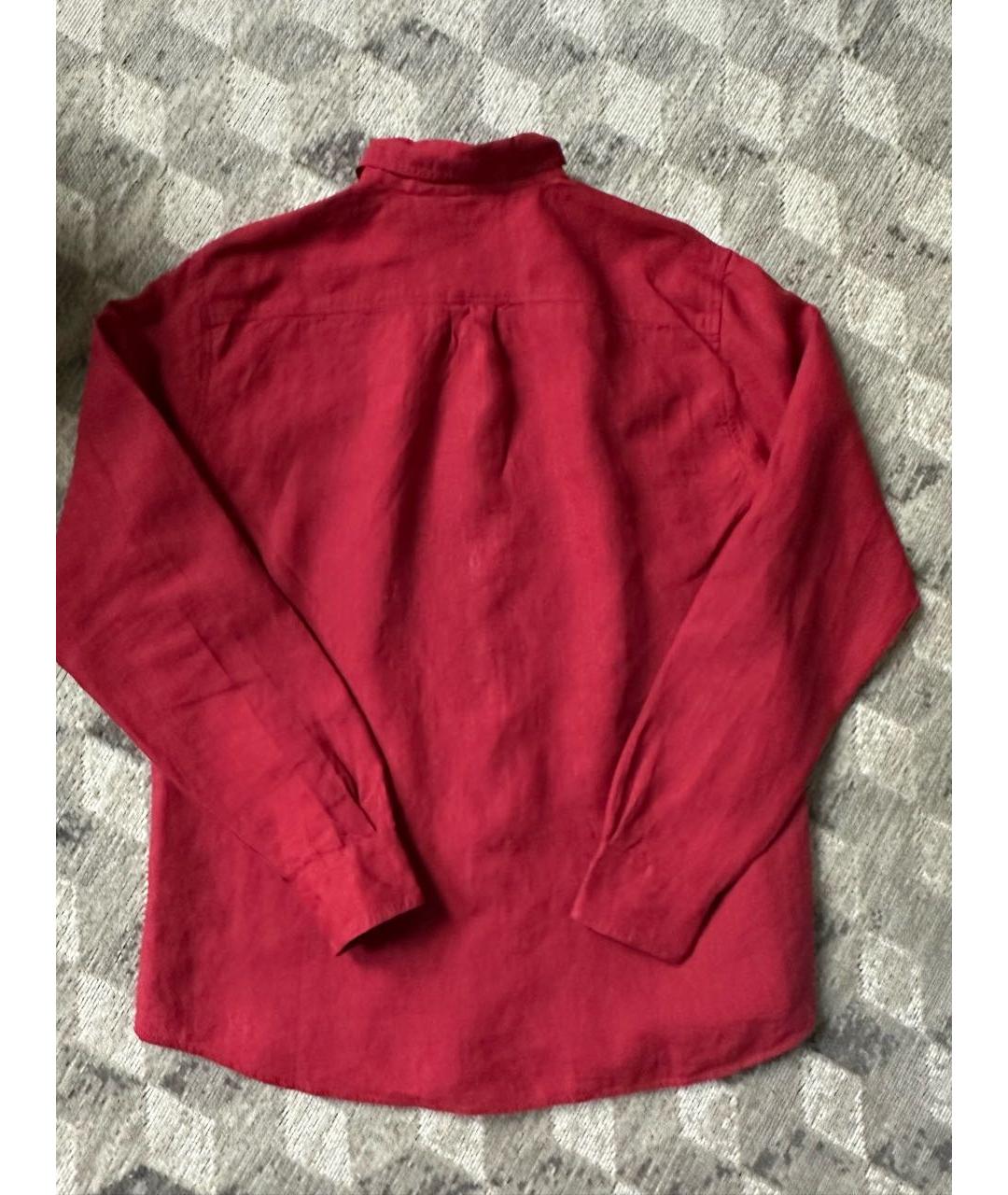 WEEKEND MAX MARA Бордовая льняная рубашка, фото 8