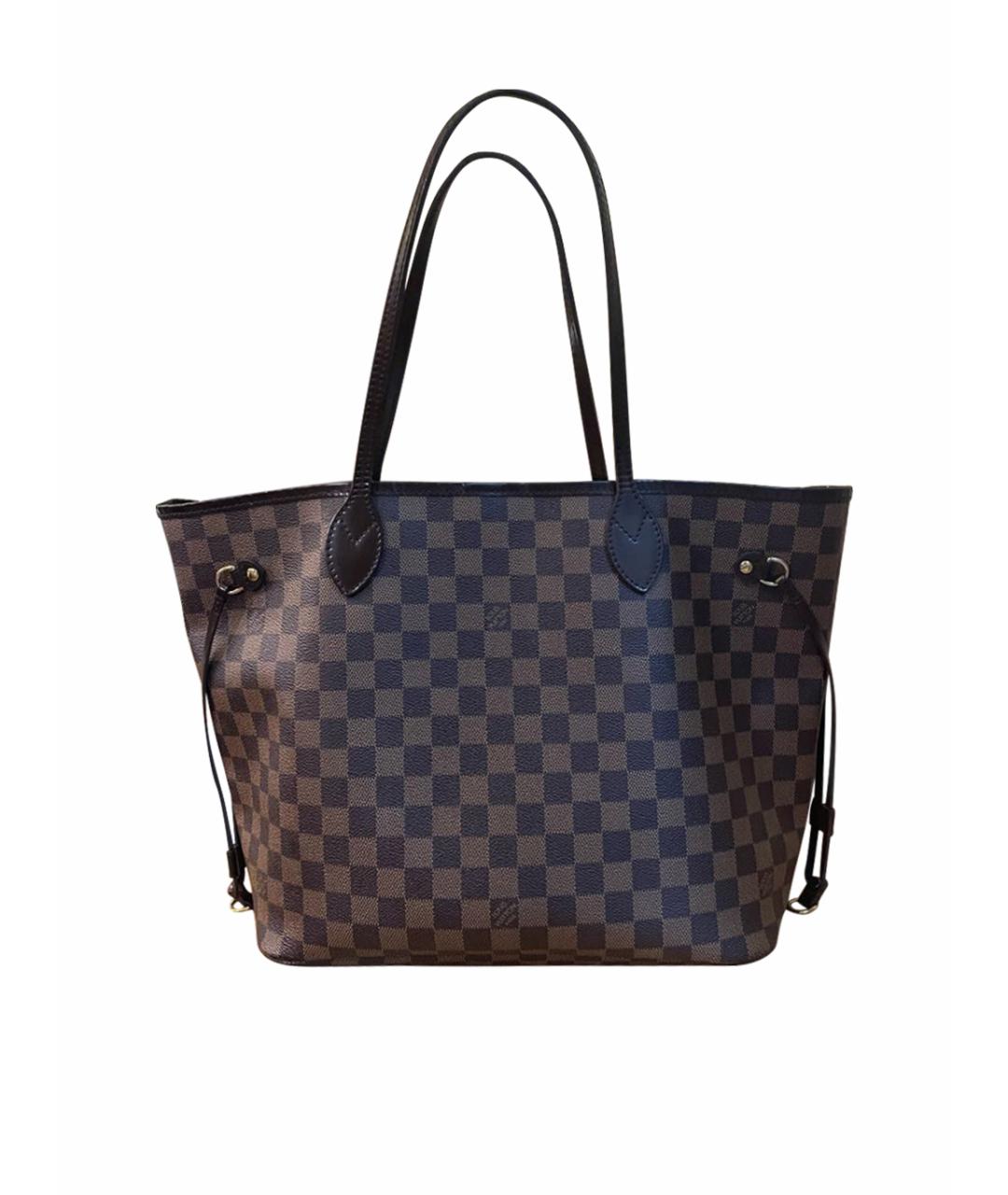 LOUIS VUITTON PRE-OWNED Коричневая кожаная сумка тоут, фото 1