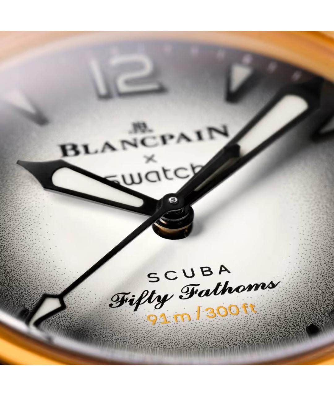 Blancpain Желтые керамические часы, фото 4