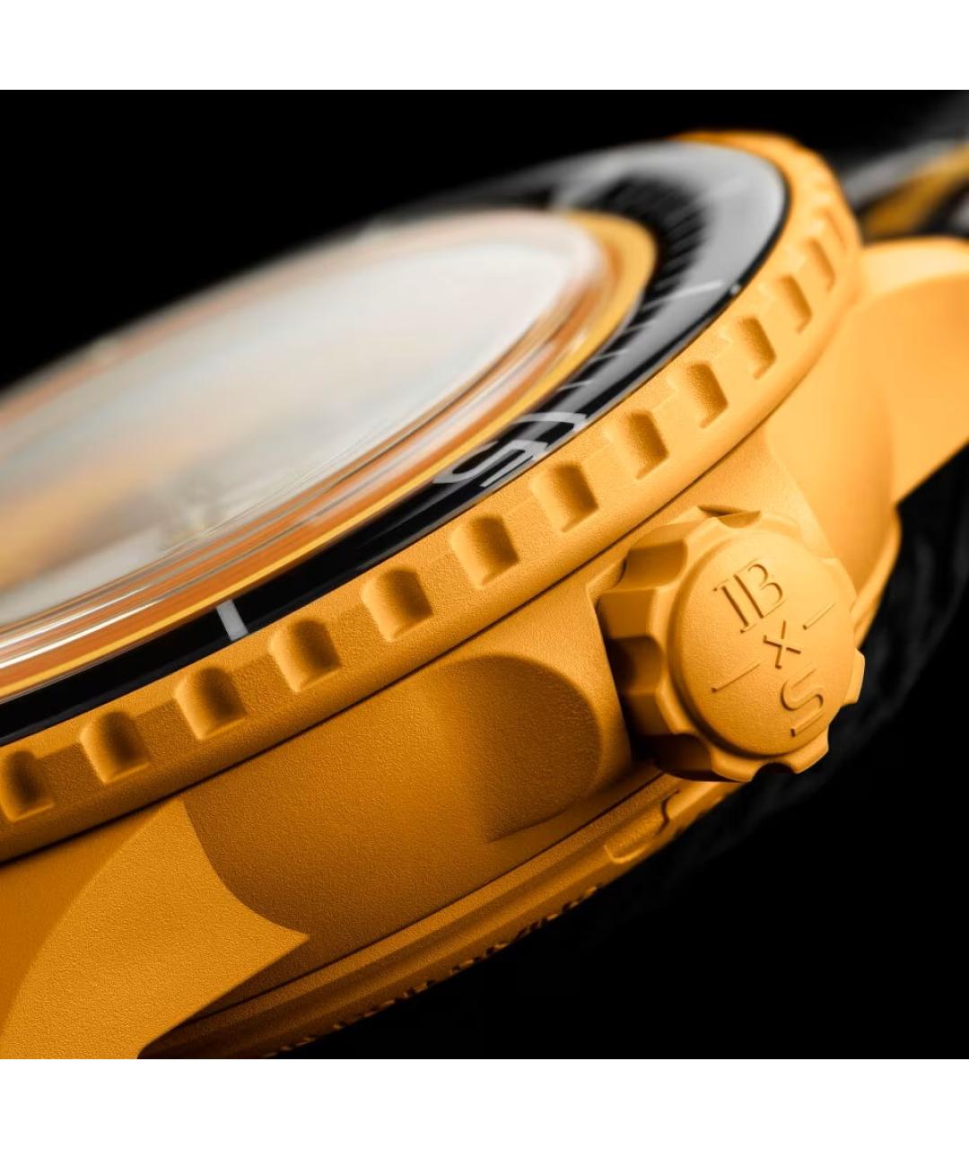 Blancpain Желтые керамические часы, фото 5
