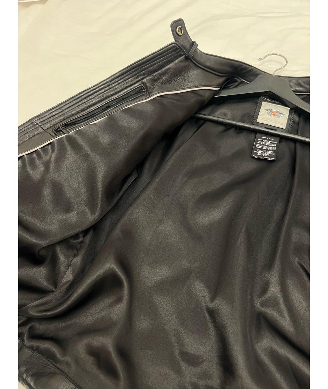 Harley Davidson Черная кожаная куртка, фото 8