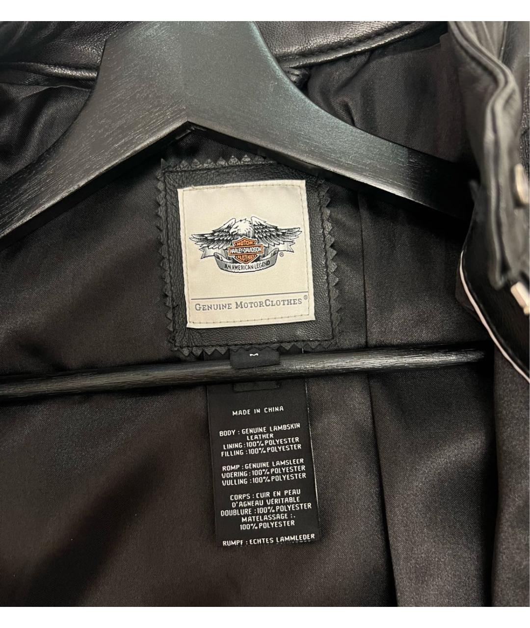 Harley Davidson Черная кожаная куртка, фото 7