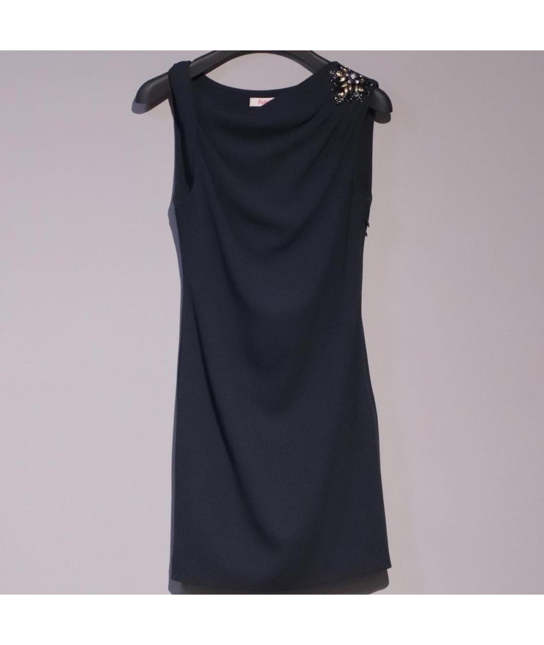 BLUGIRL Темно-синее полиэстеровое коктейльное платье, фото 7