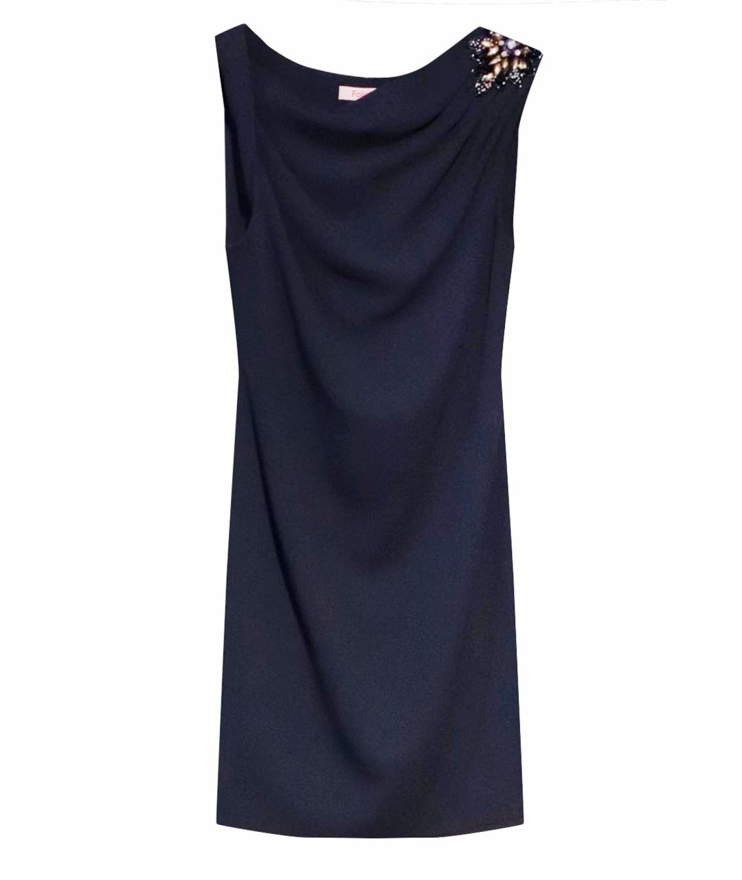BLUGIRL Темно-синее полиэстеровое коктейльное платье, фото 1