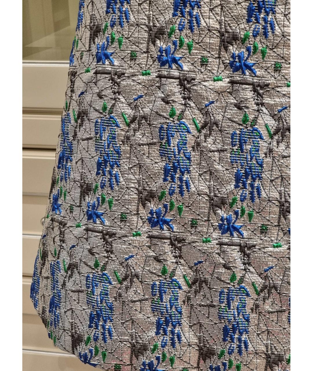 CHRISTIAN DIOR Серебряное полиамидовое вечернее платье, фото 4