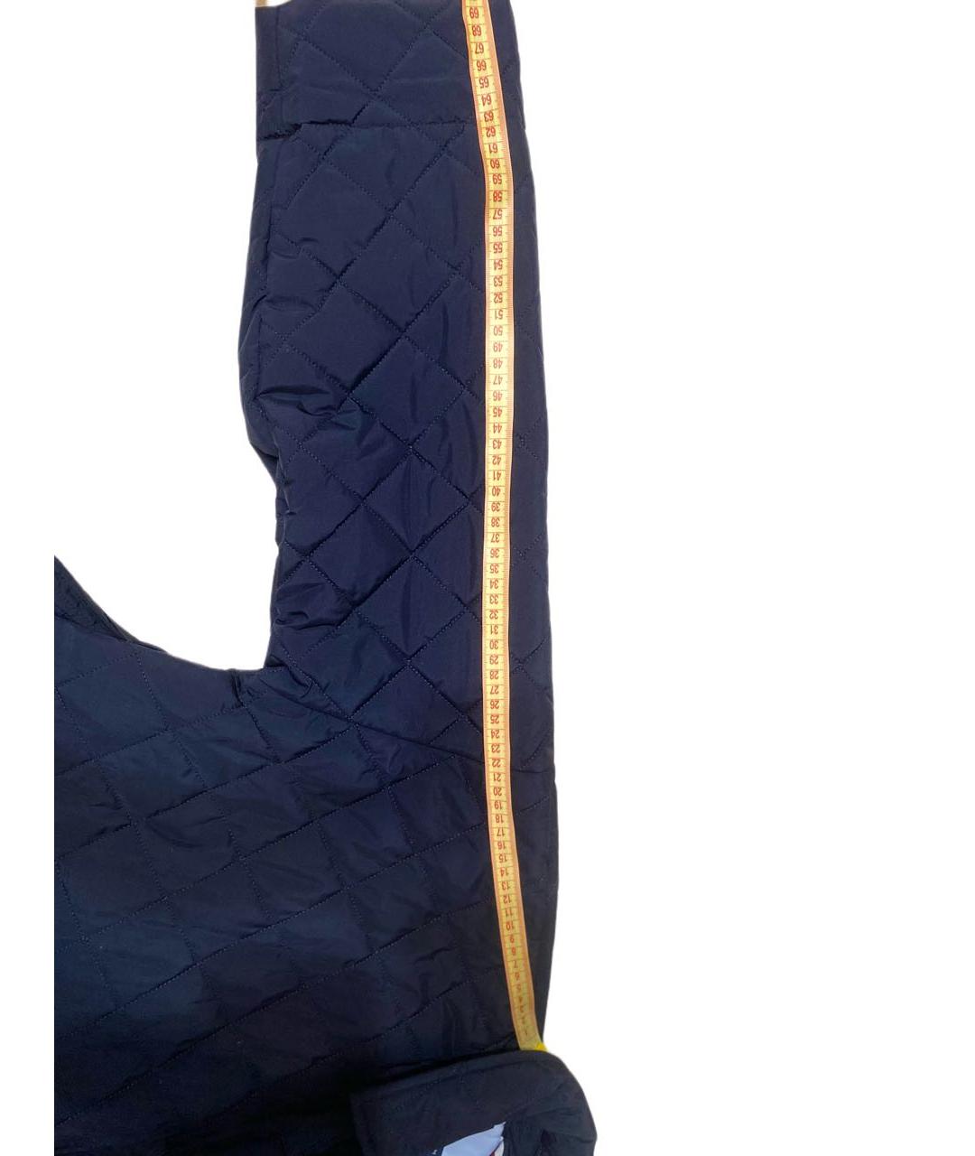 TOMMY HILFIGER Темно-синее полиэстеровое пальто, фото 5