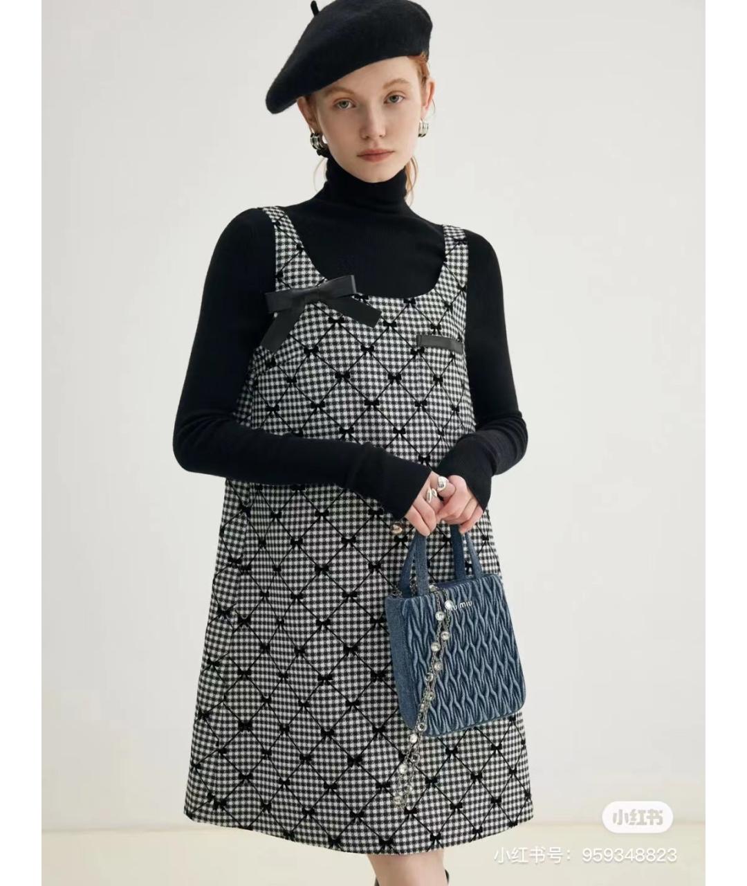 MIU MIU Голубая деним сумка через плечо, фото 6